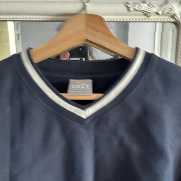 TNA V Neck navy sweater - Picture 2 of 3